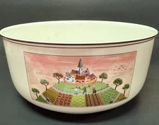 Villeroy & Boch Design Naif Serving Bowl Large 9" Luxembourg ChateauCountry Cows