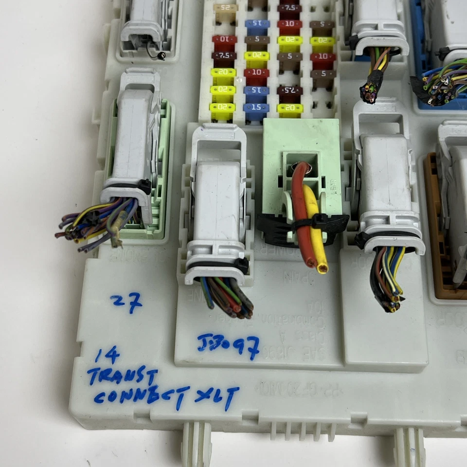 2014 FORD TRANSIT BODY CONTROL MODULE FUSE BOX DV6T-14A073-VL OEM — 第 2/4 张图片