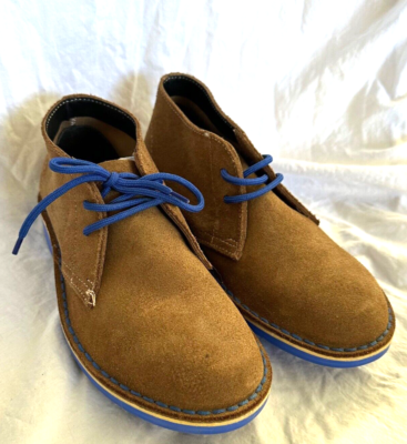 Veldskoen Heritage J-Bay Tan Suede Blue Sole Chukka Boots Mens 8 Womens 10 EU 41 Chelsea Boot J-Bay (Blue Sole) – Veldskoen Shoes USA main image 2
