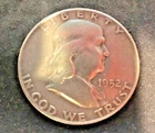 1952 D Franklin Half Dollar 90% Silver Extra Fine XF