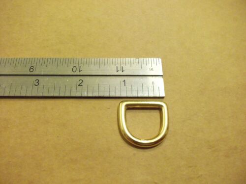 Anelli D in ottone massiccio 3/4" (confezione da 10) - Foto 3 di 4