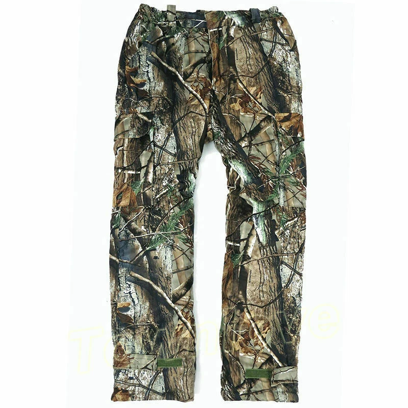 Mens Winter Bionic Camouflage Thicken Hunting Clothes Tactical Waterproof Suits - Image 4 of 4