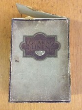 Vintage Locarno Linen Cardboard Box, Napkins, Tablecloths, 1920s-1930s? 