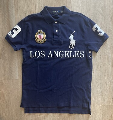 トップス POLO RALPH LAUREN BIG PONY LOS ANGELES Classic Fit Big Pony Mesh Polo Shirt
