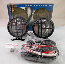 Fog Lamp Light Set W Harness Wiring Halogen 3-12 Round Universal Dlaa La1600