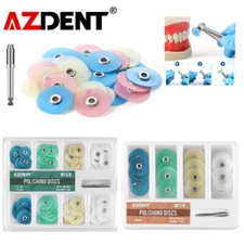 AZDENT Dental Soflex Discs Composite Finishing Polishing Discs 2.35mm+Mandrel