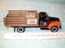 First Gear 51 Ford F-6 Full Rack Stake Truck Custom Chrome CCI  1/34 with box