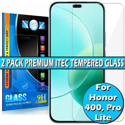 ITEC Screen Protector For Honor 400 Lite Pro 5G Clear Gorilla Tempered Glass Cover