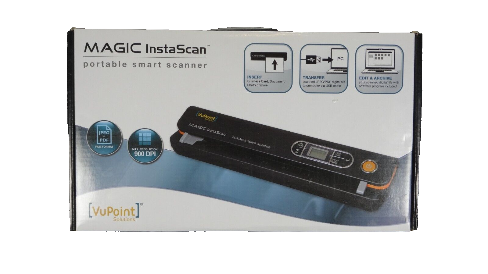 VuPoint Solutions Magic InstaScan Portable Scanner St420 900 DPI 