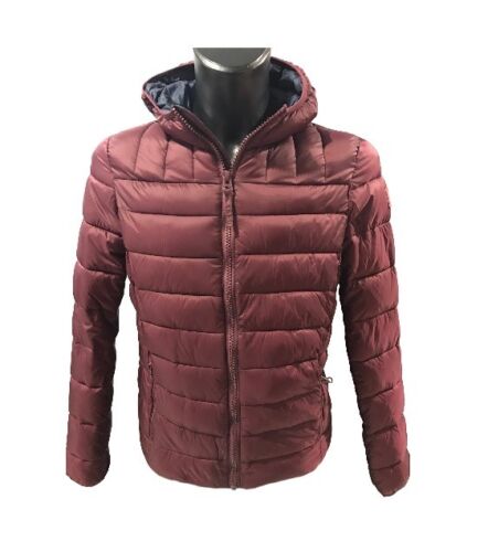Uomo Con Cappuccio Giubbotto Art Rifle 40218 Inverno Giubbino Bordeaux Piumino Awqpaf