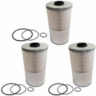 3XFUEL WATER SEPARATOR FILTER 21737499 FS19729 L9729F PF7755 For Volvo VNL TRUCK