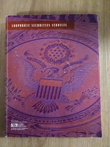 Corporate Security Services 1992 Training Resource American Bankers Association - Picture 1 of 5