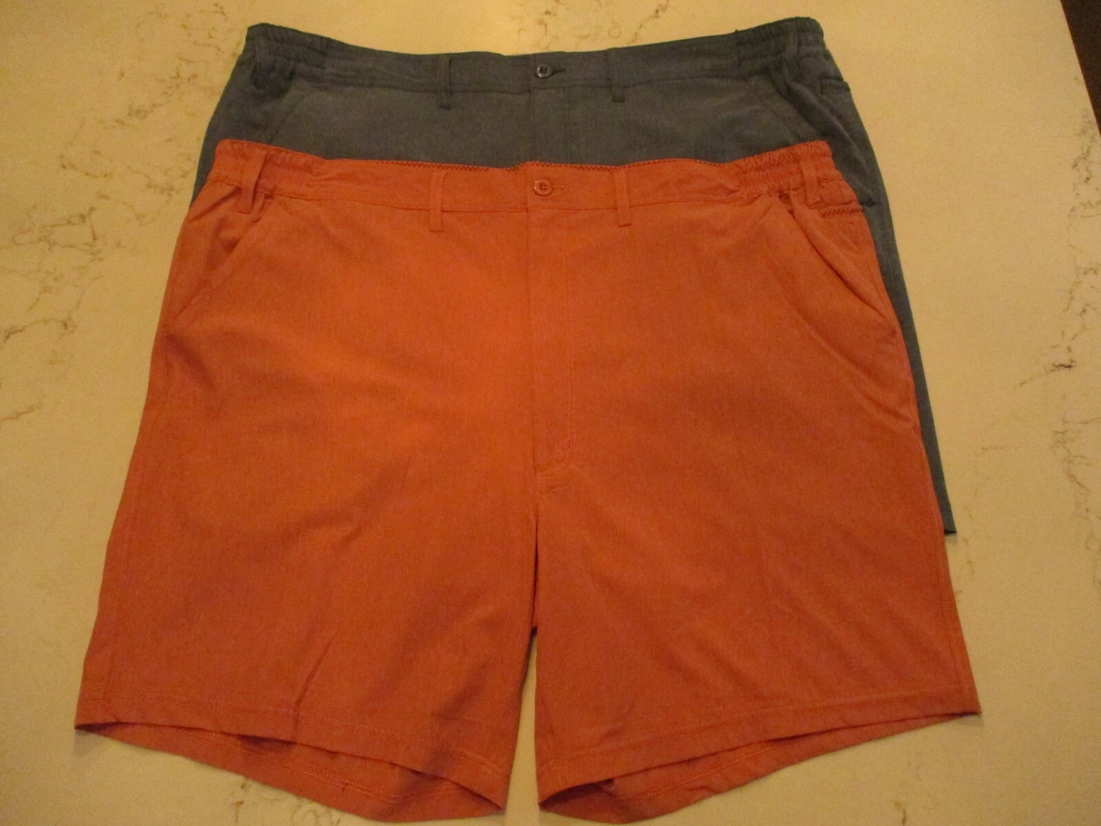 Lot of 2 Hook & Tackle Shorts 92% Polyester 8% Spandex Size 48 Pink & Blue NEW