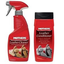 Mothers Leather Cleaner and Conditioner, Leather Care Kit 12 oz.