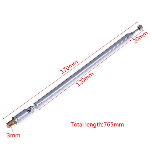 7 Sections Telescopic Antenna Aerial Radio TV Replacement instrument-specifi&MG - Zdjęcie 3 z 10