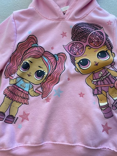 LOL Surprise! Hoodie Jacket Girls Medium Pink Graphic Print Pullover Regular Fit - Picture 7 of 16