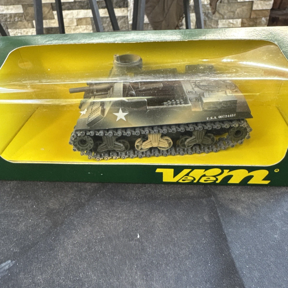 Figurine Militaire Verem 1/50 - Half Track USA 1942 - Modèle Réduit Collection - Très Bon état Avec Boîte
