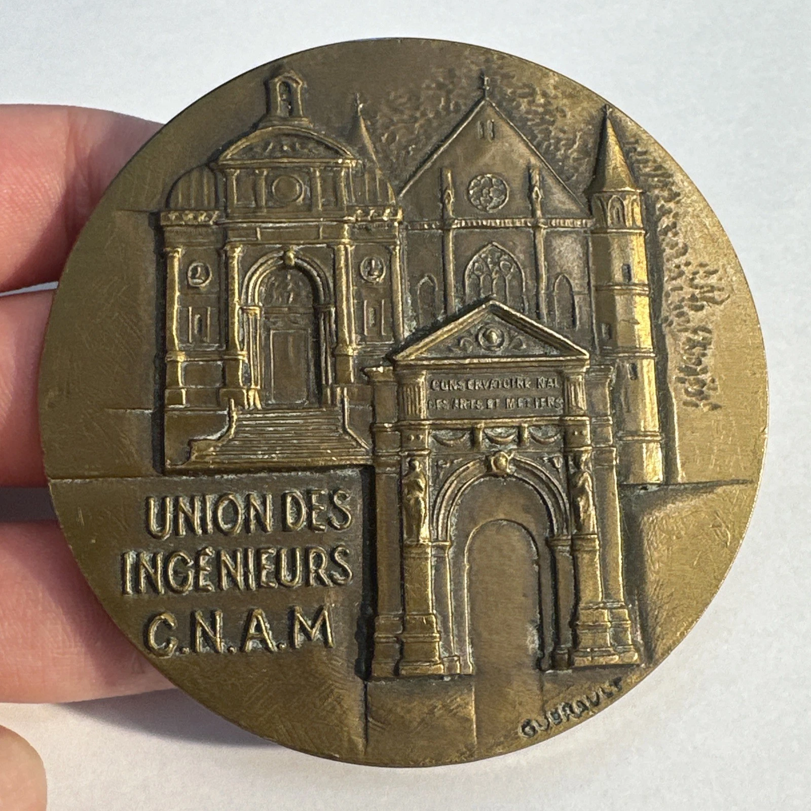 Médaille Union Des Ingénieurs, C.N.A.M 50 Ème Anniversaire Métal À Identifier