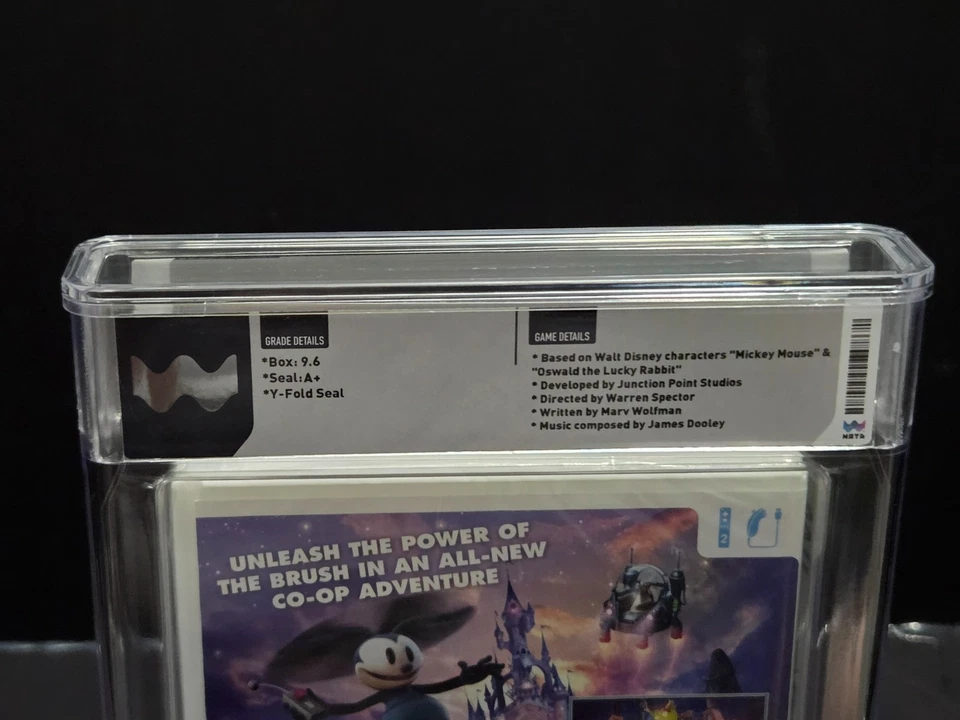 Disney Epic Mickey 2 WATA 9.6 A+ Sealed Wii 2012 Rare Disney Vault Game Mickey O - Image 3 of 4