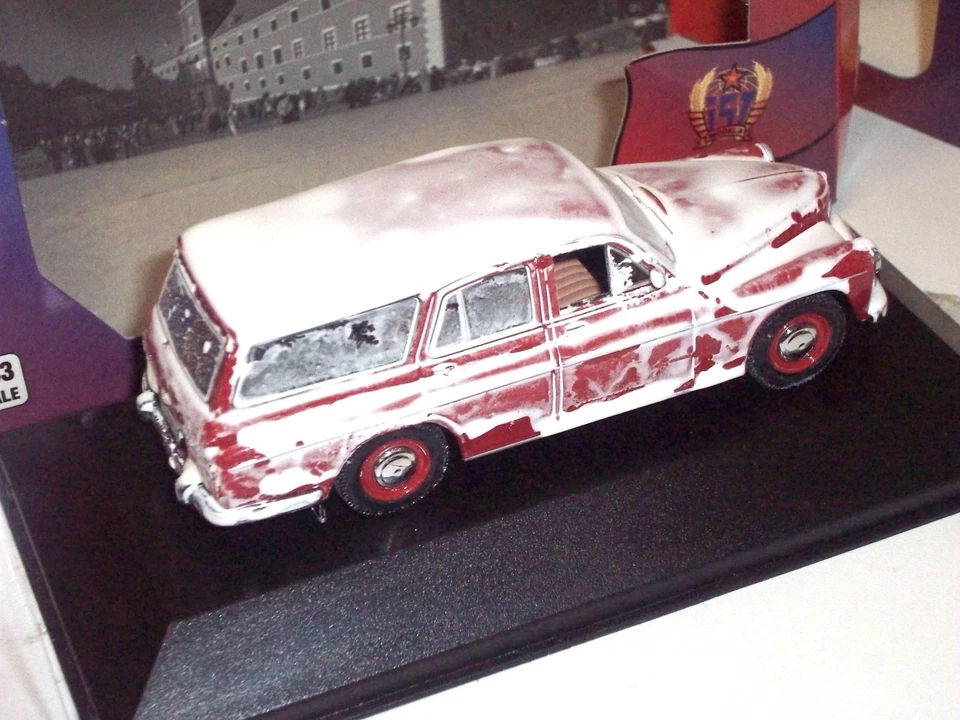 IXO 1/43 IST186 1960 WARSZAWA 203 Kombi Snow Covered Limited Edition 1 of 480pcs - Immagine 2 di 4