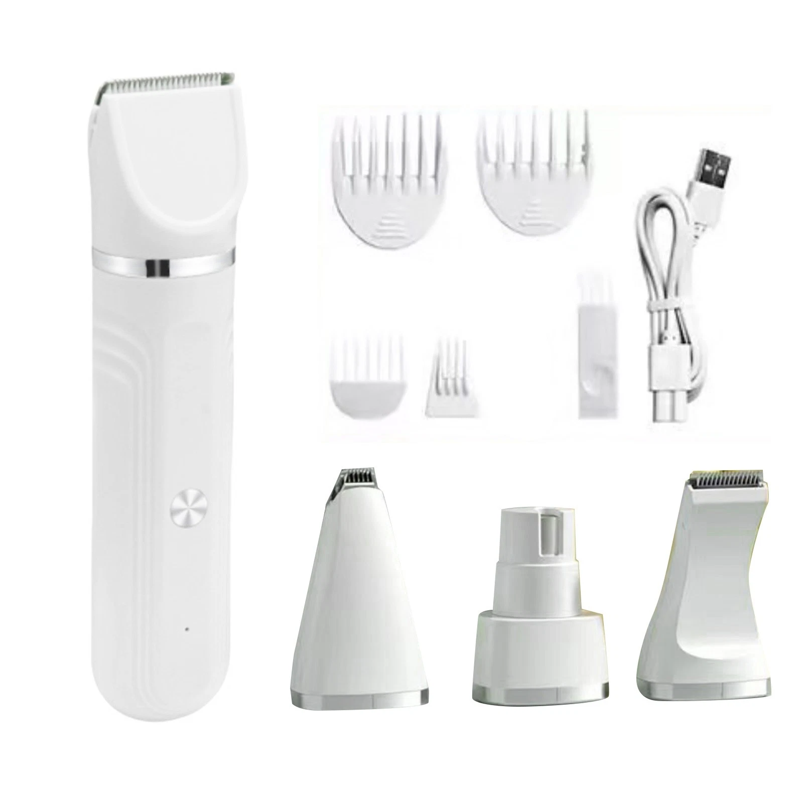 4 in 1 Multi-Functional USB Charging Pet Cat/Dog Grooming Clippers Tool
