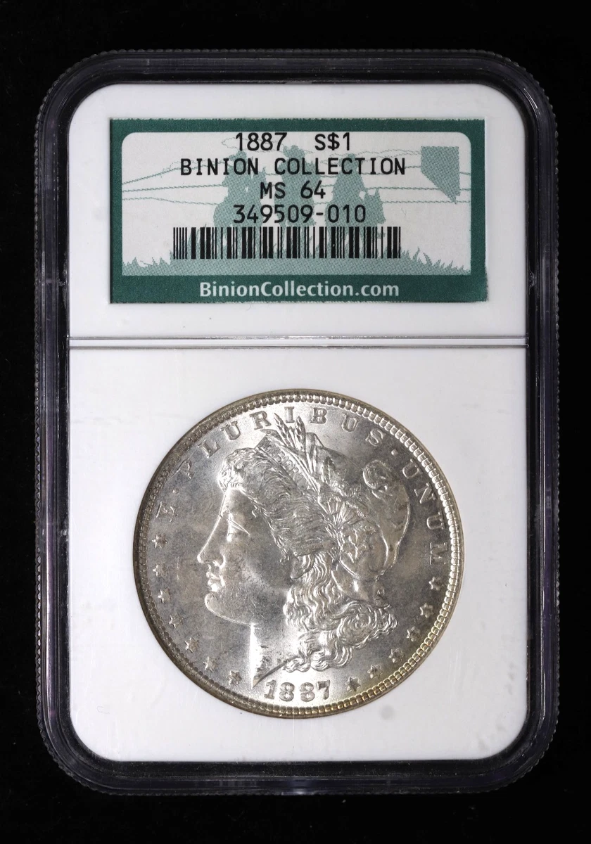 NGC 1887 Year Grade MS 64 Morgan US Dollars (1878-1921) for sale