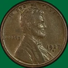 1927-S Lincoln Wheat Cent Almost Uncirculated AU Coin #41534