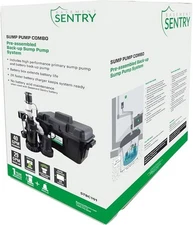 Basement Sentry STBB100 Backup Sump Pump System Automatic Emergency 29 GPM