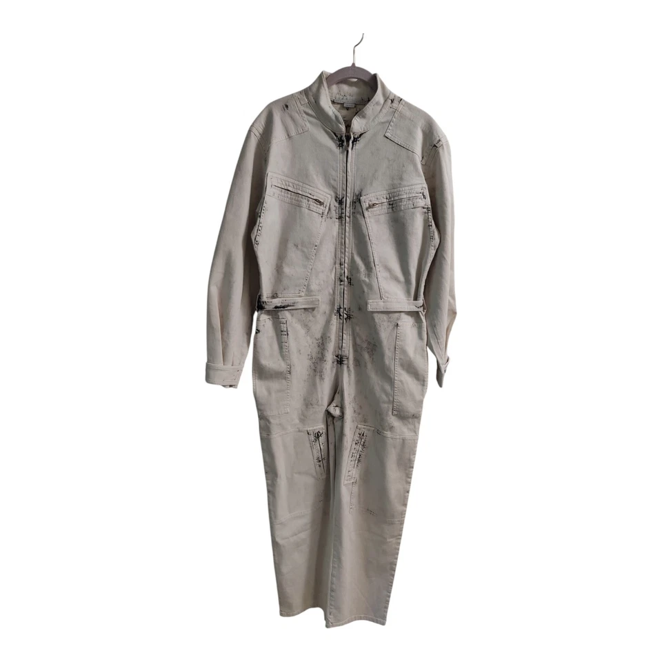 STELLA McCartney NWT Acid Wash Zip Denim Utility Jumpsuit $1330 Size 40 US Med - Image 4 of 4