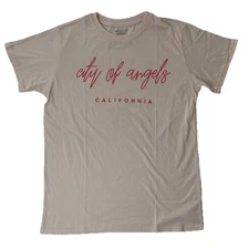 Might Fine Pink Los Angeles Shirt Men’s Large Rodeo Drive Hollywood BLVD NWOT