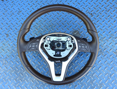 2014-2016 Mercedes W212 E350 E550 Sport Steering Wheel With Buttons Brown