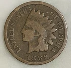 1889 Indian Head Cent Penny 136-Year-Old Penny 18R