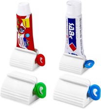 Exprimidor de pasta de dientes, juego de 4 exprimidores de tubo con rodillo