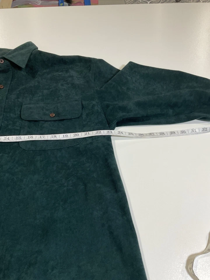 Camisa abotonada vintage de terciopelo Knightsbridge talla L papá Normcore años 80 90 Foto 4 de 4