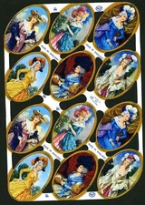 # GLANZBILDER # MLP 905 Arch With Rococo - Ladies In Oval, Classic, RAR