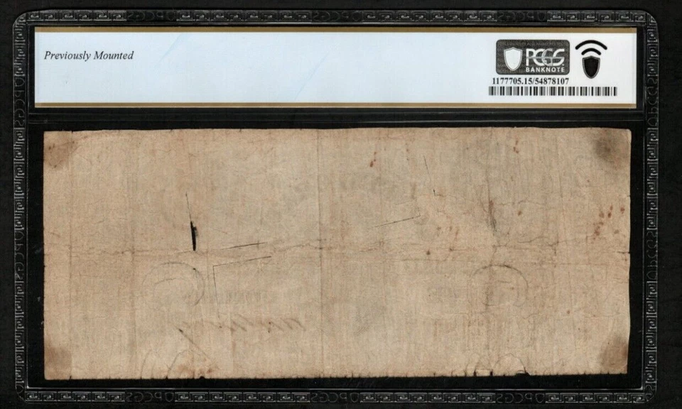 T-34 $5 1861 Confederate States Currency Civil War Banknote , PCGS 15  (AA7) - Image 2 of 2