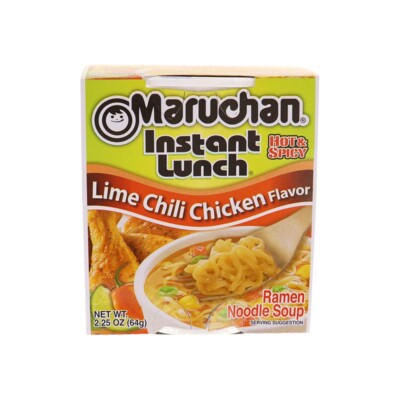 Maruchan Instant Lunch Noodles Lime Chili Chicken Flavor 12Pk