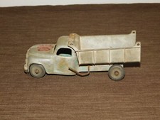 VINTAGE HUBLEY KIDDIE TOY USA 7" LONG METAL DUMP TRUCK 458