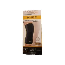 Professional Copper Fit Work Gear Knee  Compression Sleeve Unisex Large 14"-16" 