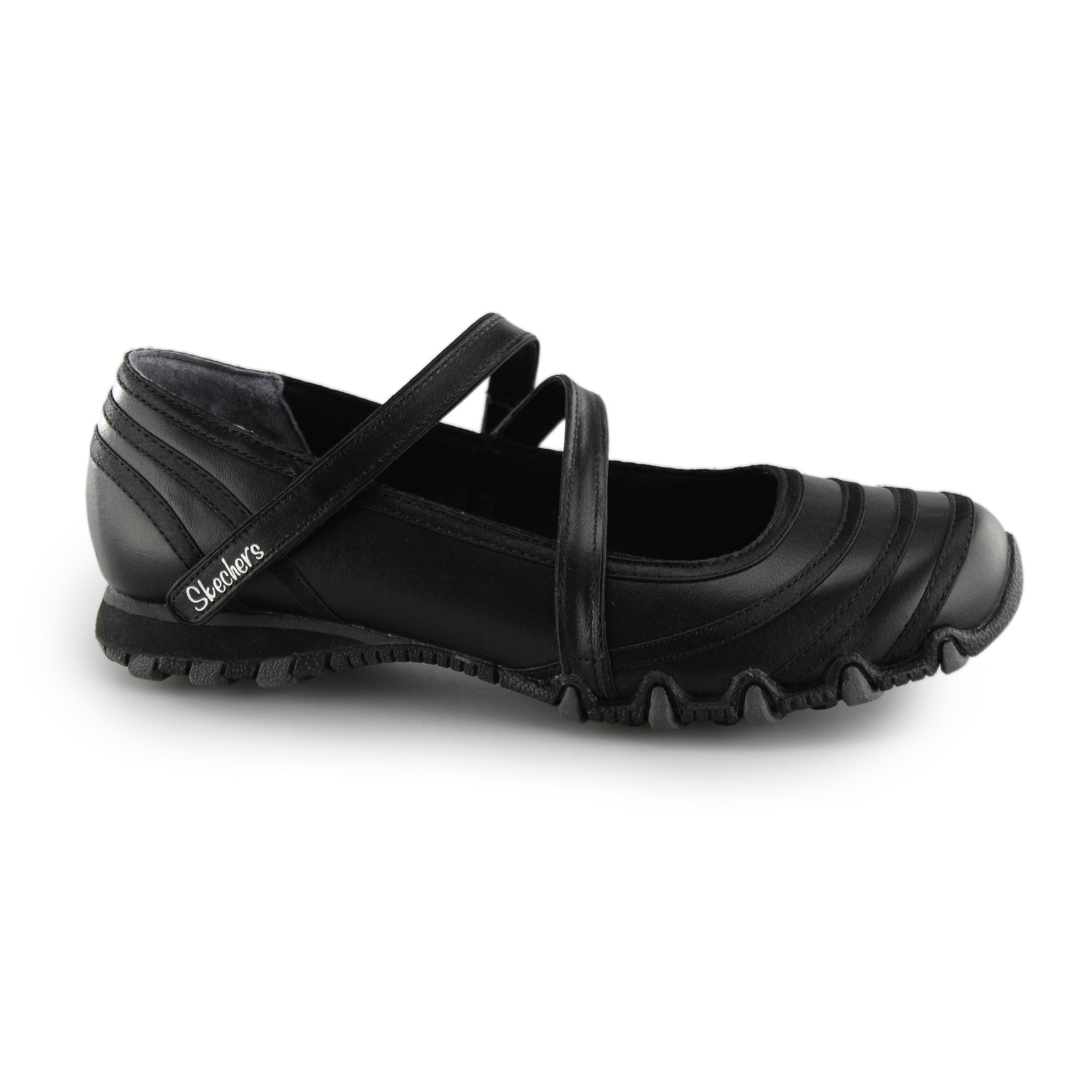 skechers bikers black