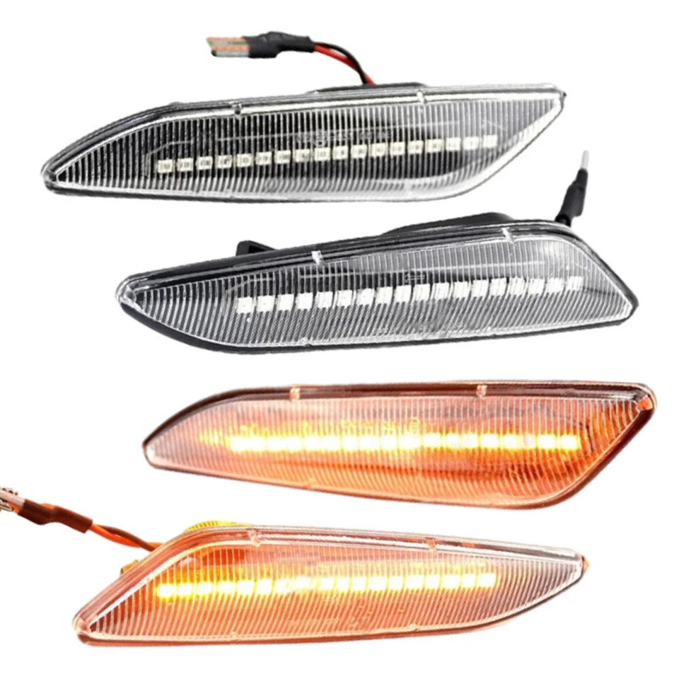2x Luz LED de señalización lateral dinámica para Alfa Romeo 156 147/Lancia Delta 3 Ypsilon Foto 3 de 4