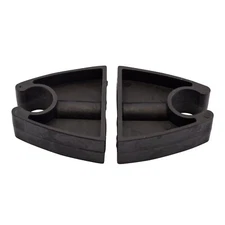 Pack of 2 Rubber Pole Storage Clips for Boats - Poles 3/4 Inch to 1 Inch OD