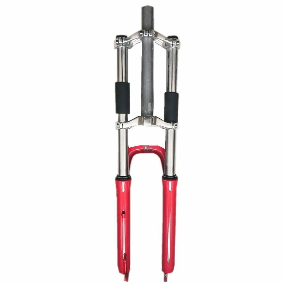 DONSP1986 26'' Red Bicycle Fork Suspension, Headset & CNC 29mm Handle Bar - Image 4 of 4