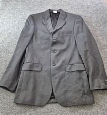 Banana Republic Mens Blazer Sport Coat 38R Gray Classic Fit 100 Wool READ