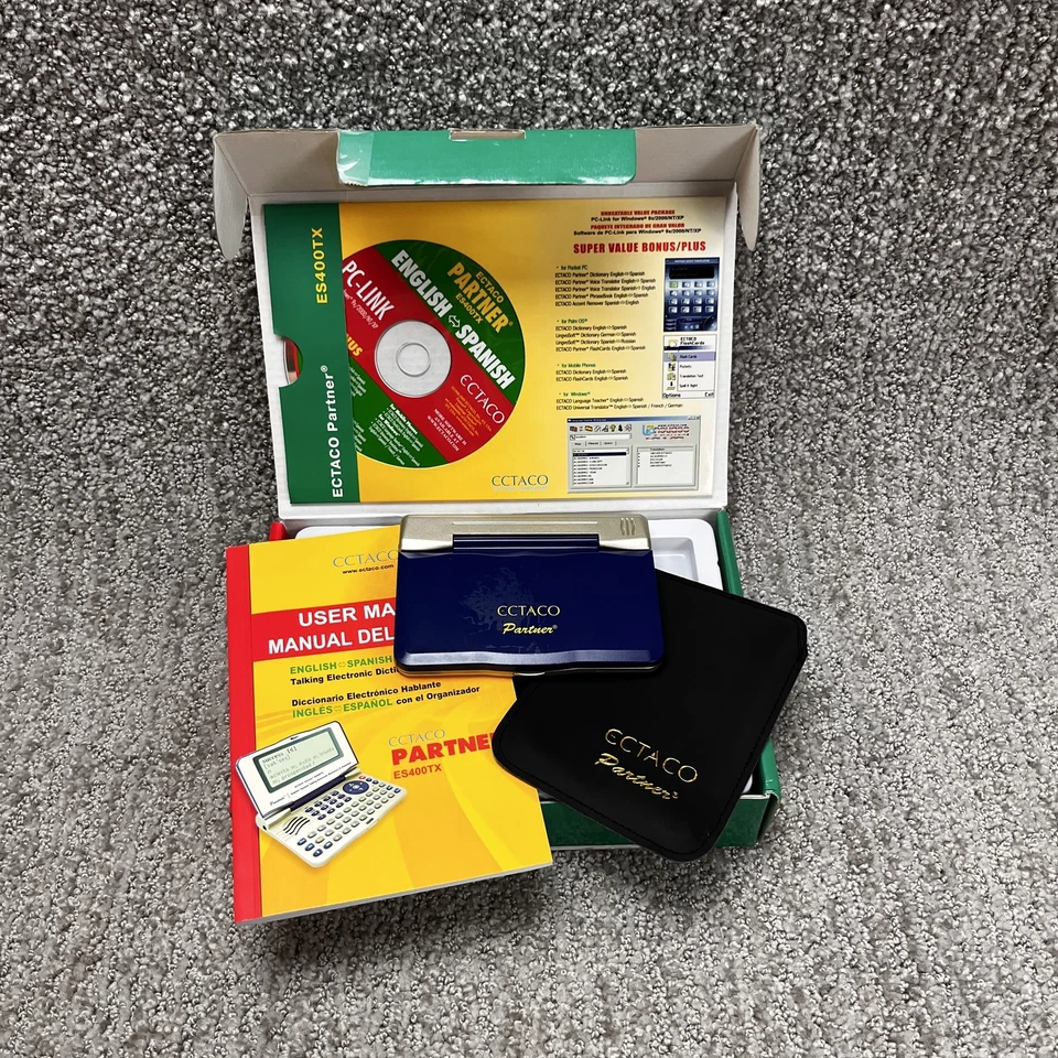 ECTACO Partner ES400TX Inglés Español Hablando Diccionario Traductor Portátil Foto 2 de 4