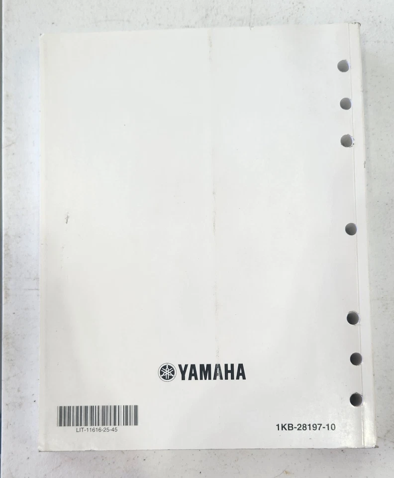 Manual de servicio original Yamaha para 2012 YZF-R1 YZFR1B(C) LIT-1161-25-45 Foto 3 de 3
