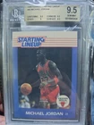 MICHAEL JORDAN  1988 KENNER  STARTING LINEUP CARD #40. BGS 9.5