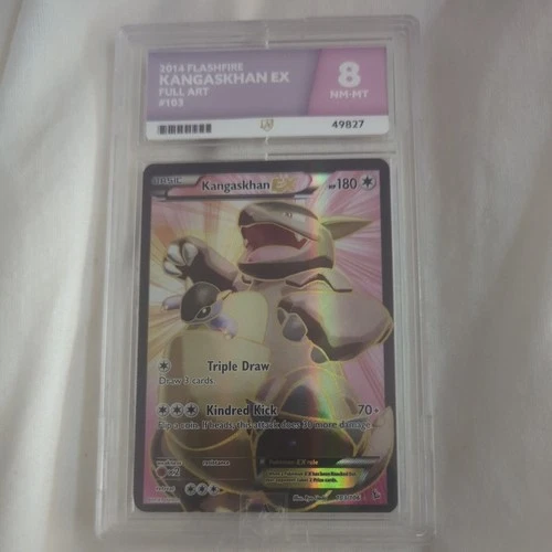 2014 POKEMON XY FLASHFIRE #103 FULL ART/KANGASKHAN EX ACE 8