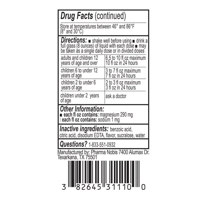 Solución oral de citrato de magnesio Freskaro 10 oz, sabor a uva (paquete de 4) Foto 4 de 4