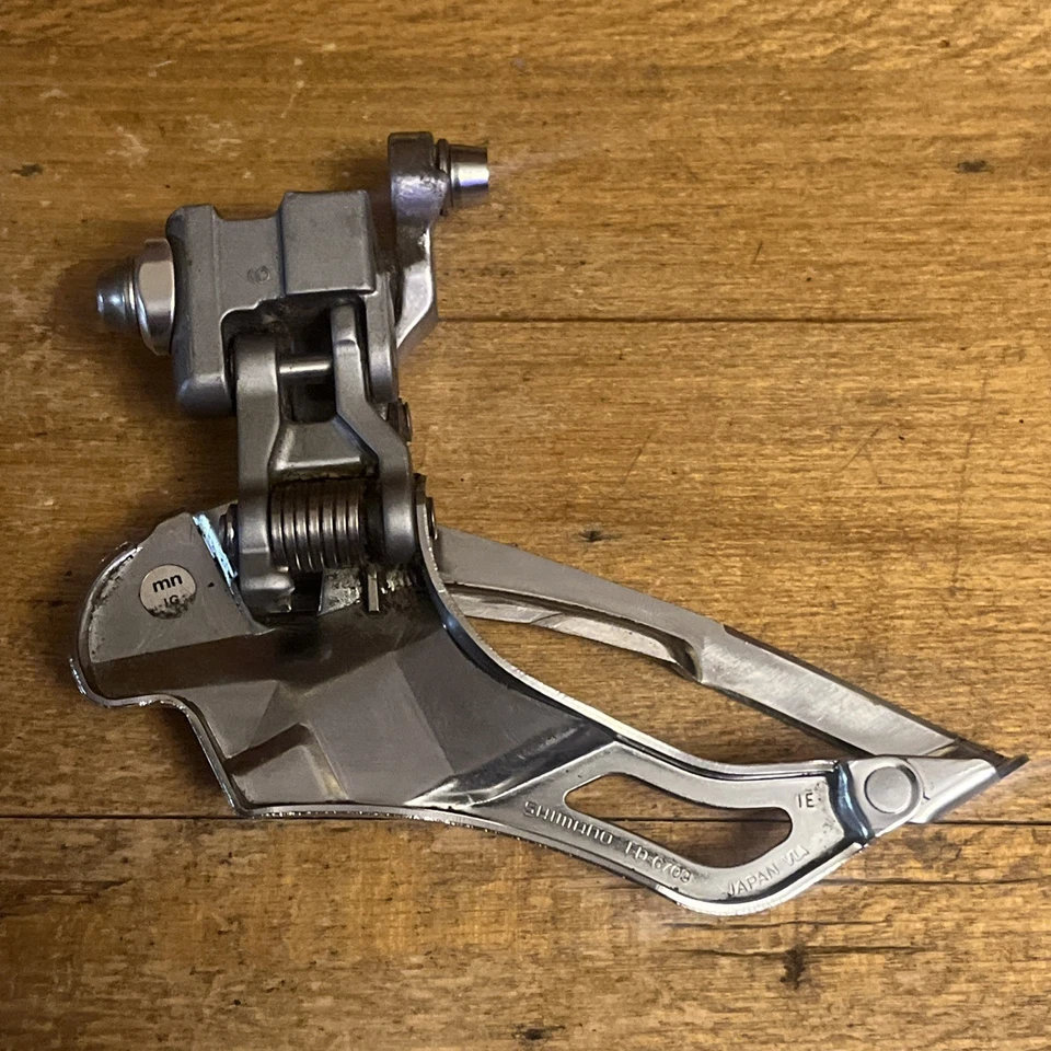 Vintage Shimano Ultegra Front Derailleur FD-6703 10 Speed Triple Braze On Bottom - Image 2 of 4